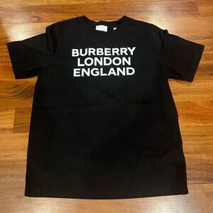 Black Burberry kids t-shirt size 12. Perfect condition. Like new, without tags.